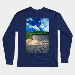 The Great Theatre of Epidaurus Long Sleeve T-Shirt